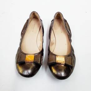 Cole Haan Tali Silver Metallic Ballet Flats