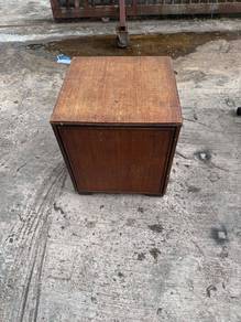 Vintage Rattan Drawer Bed Side Table Cabinet Night
