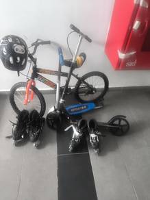 Kids Bicycle, Skating shoess (new shoes) &SCOOTER 