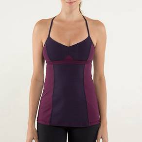 Lululemon Bend & Flow Tank Hyper Stripe Pluml