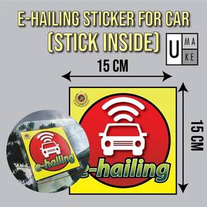 Windscreen E-hailing Sticker (JPJ Certified Size)