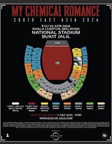 My Chemical Romance South East Asia 2026 KL Concer