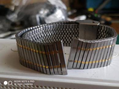 Vintage 18mm two tone watch bracelet from Japan
