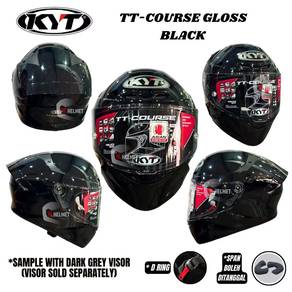 KYT TT Course full-face helmet - Gloss Black
