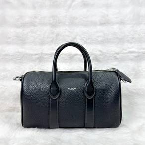 Authentic Coach Black Compass Boston 25 Pebbled