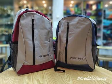 Backpack boleh printing logo/wording