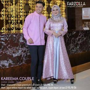 Kareema set couple dress top pink