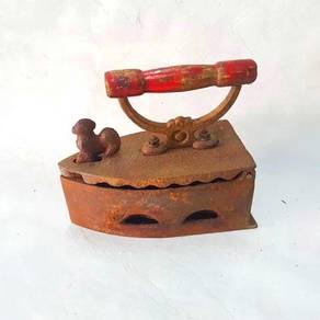 Vintage Coal Heated Cast Iron with Rooster Lock an