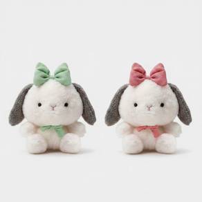 23cm Kawaii Fluffy Pure White Bunny Plush Toy