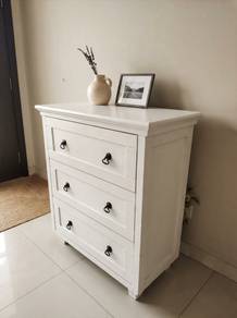 English Style Wood Drawer Cabinet Kayu Kabinet