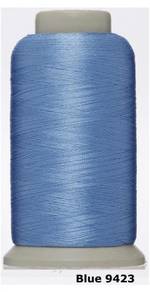 Blue 9423 Embroidery Machine Thread Benang Sulam