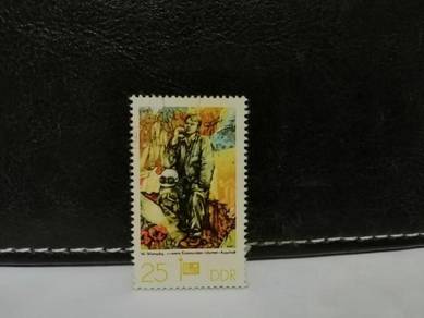 1977 Germany Stamp Painting by W Womacka