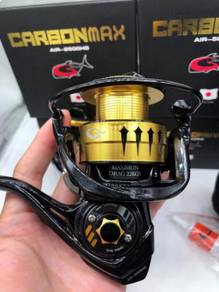 G-tech carbon max air high speed reel, gold