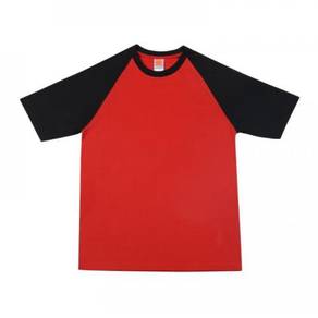 T-shirt Cotton Raglan Oren Sport CT 5505 Red/Black