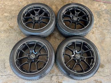 Sport rim second 17 Rays G025 siap tayar civic s70