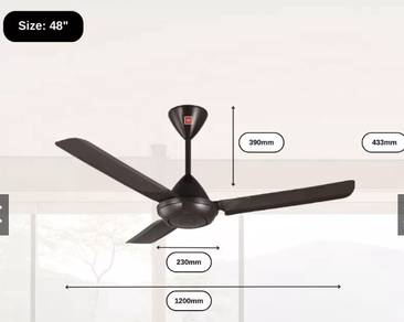 Kipas Siling KDK K12V0-PBR  Regulator 3 blades 48"