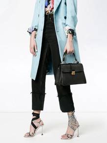 MIU MIU Madras textured-leather shoulder bag