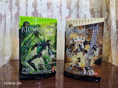 Rare LEGO Bionicle Glatorian 8980 Gresh & 8983 Vor