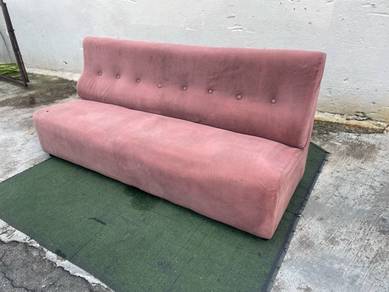 YD14S Kerusi 4 Seater L.2M Sofa Fabric Red * ASIS