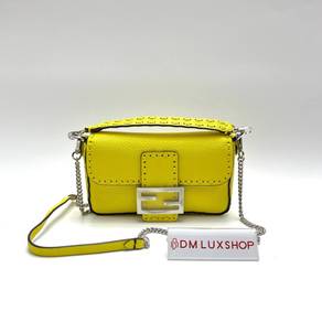 Preloved Fendi Mini Yellow Baguette SHW