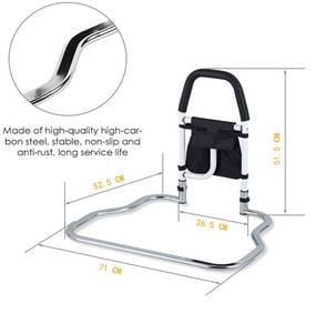 Bedside handrails elderly bed side aid railing