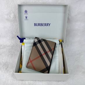 Authentic Burberry Brown Checkered PocketOrganizer
