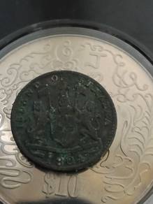 1804 1 kupang island of sumatra coin