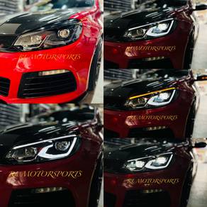 Golf Mk6 Mk7 led head tail lamp light bodykit DRL