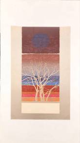 Abstract Tree Sunset ,signed and Numbered