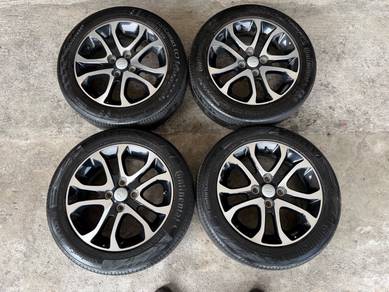 Rim original myvi g3 15 inch tayar continental