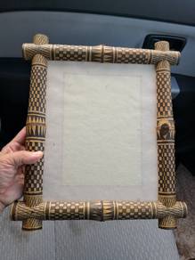 (B429) Vintage Rattan Picture/Photo Frame