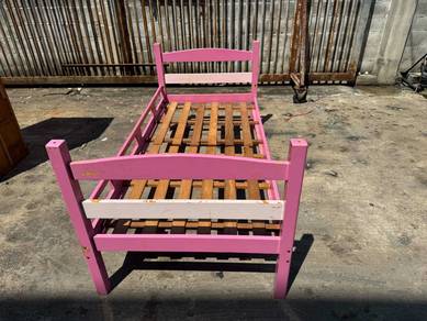 Wooden Katil Single Bed Frame Kayu
