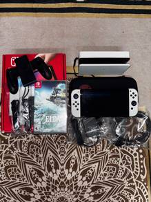 NINTENDO SWITCH OLED FULL SET + Zelda TOTK