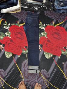 seluar jeans kepala kain uniqlo