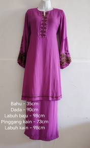 Baju Kurung Moden kain lipat batik