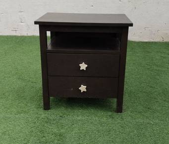 YD84H Meja Tepi Katil Solid Wood Bed Side Table