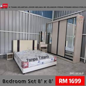 Set Bilik Tidur+Almari 8'x8' tanpa tilam