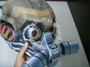 Army Head with Gasmask Toy Paper craft DIY