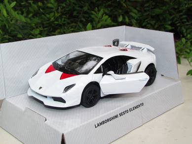 Kinsmart 1-38 Lamborghini Sesto Elemento White Car