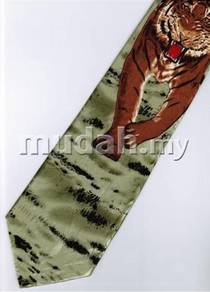 Tiger Mammal Animal Cartoon Novelty Neck Tie 2