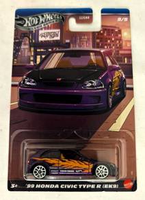 Hot Wheels 99 Honda Civic Type R EK9 silver series