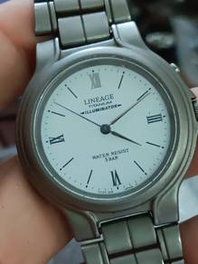 Vintage casio lineage japan made watch titanium