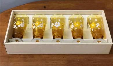 3501 Vintage Aderia footed glass cup 5 WY