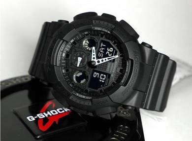 Watch- Casio G SHOCK GA100-1A1 BLACK - ORIGINAL