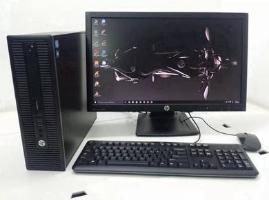 Fullset Pc Hp 800 G1 Core i5 Gen 4 SSD Laju Ram8gb