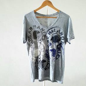 Armani Exchange V-Neck Grey Tee