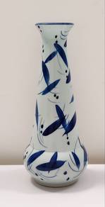 Blue & White Berry Motif Liuyeping Ceramic Vase