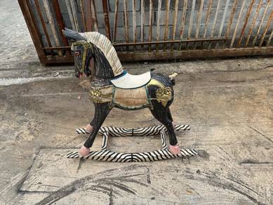 Wooden Rocking Horse Decoration Display
