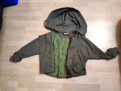 half length coat Army green