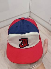 Red Blue White Baseball Cap with 'D' Logo